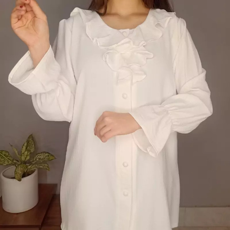 شومیز یقه حلزونی مجلسی