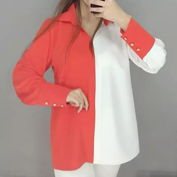 شومیز دو رنگ مازراتی