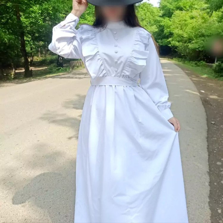پیراهن بلند سفید