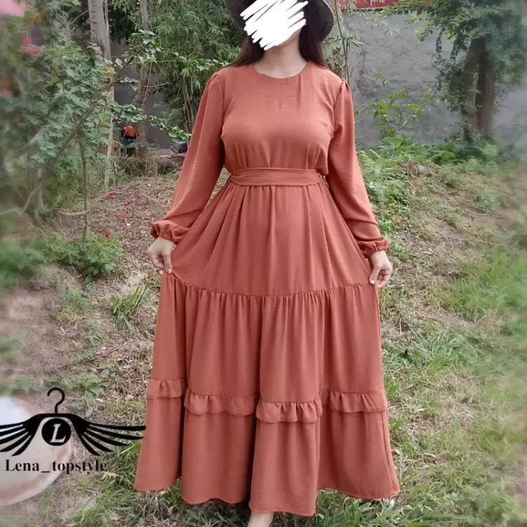 پیراهن بلند سه طبقه