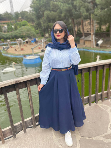 دامن دامن سرمه ای