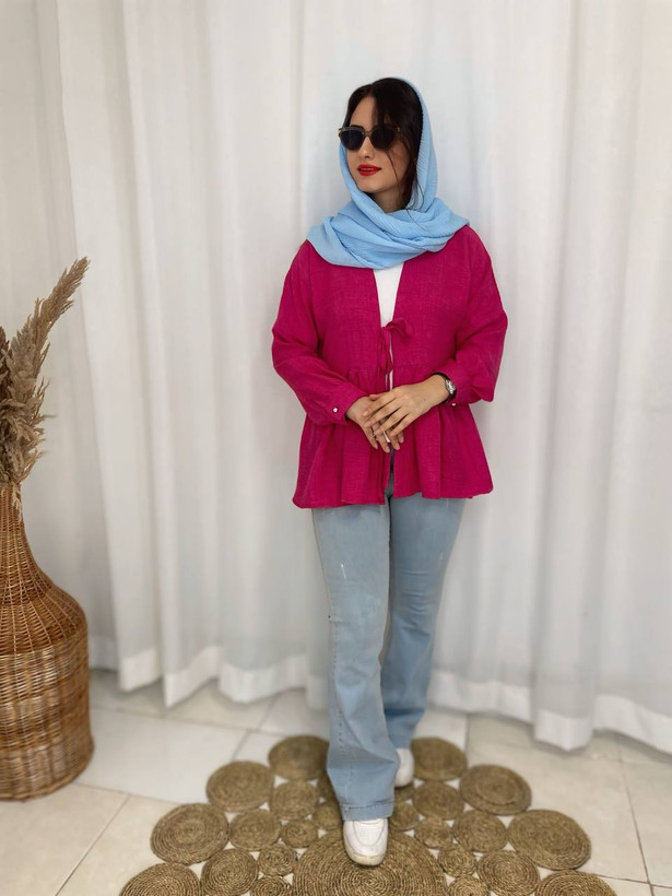 شومیز عروسکی چیندار