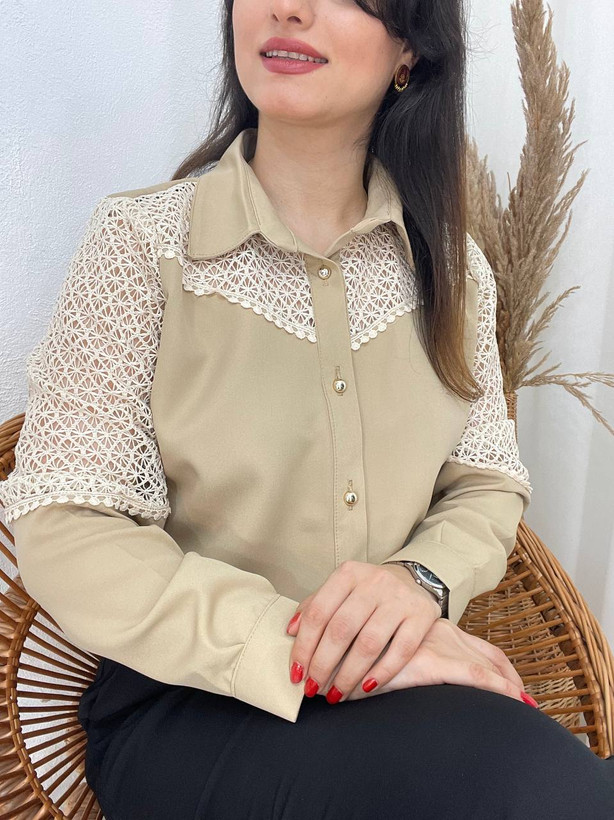 شومیز قلاب بافی گیسو