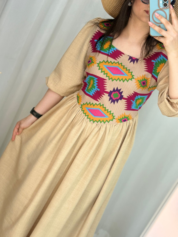 پیراهن ساحلی کوک دوزی