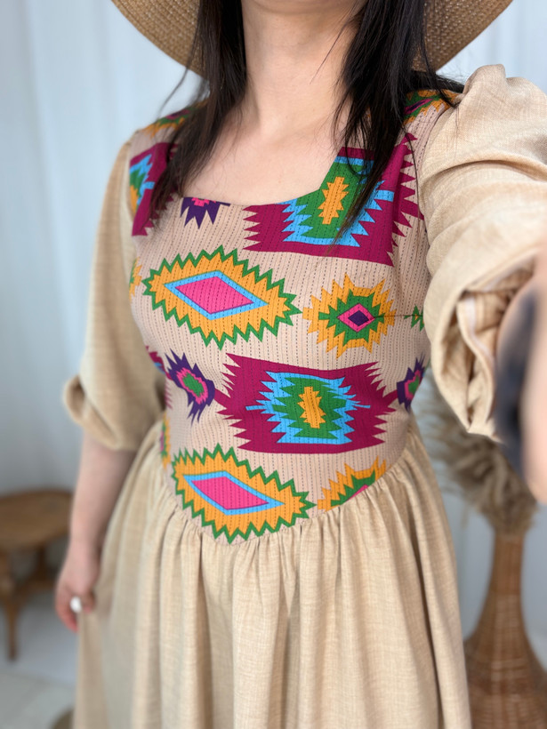پیراهن ساحلی کوک دوزی