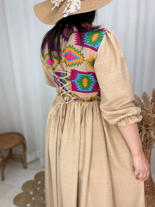 پیراهن ساحلی کوک دوزی